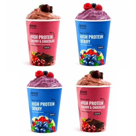Revive Superfoods Ready To Blend Smoothie Cup High Protein 4-Pack Canada Front