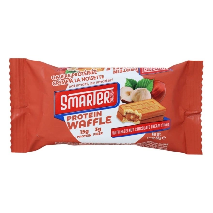 Smarter Snacks Protein Waffle Hazelnut Chocolate Cream Front of package