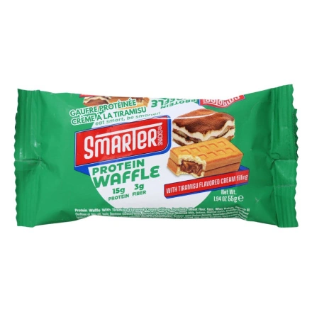 Smarter Snacks Protein Waffle Tiramisu Cream Front of package