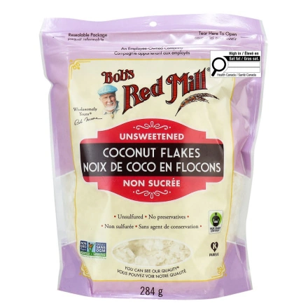 Flocons de noix de coco non sucrés sans soufre de Bob's Red Mill, 284g