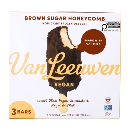 Van Leeuwen Vegan Frozen Dessert Brown Sugar Honeycomb Front