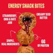 Chia Smash Smash Bites - Protein Energy Bites - Date Protein Balls - Nut Free Protein Bites - Sunflower Butter Strawberry Jam Bites