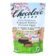 Front of Chocolove XO Dark Chocolate Almond Butter Filled Eggs - Chocolate Easter Egg - Easter Chocolate - Kosher Chocolate