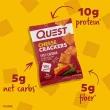 Quest High Protein Cheese Crackers Spicy Cheddar - High Protein Crackers - High Protein Cheese Crackers - Keto Cheese Crackers