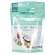 Front of Rawcology Rockin’ Ranch Superfood Coconut Chips, 70g