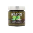Front of SOLENZI Basil Pesto Vegan Pesto Nut-Free Pesto No Nuts Basil Pesto
