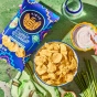 Siete Gluten-free Kettle Cooked Potato Chips Sour Crema & Onion Lifestyle