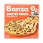 Front of Banza Gluten-Free Chickpea Pizza Roasted Veggie - High Protein Pizza - Veggie Pizza - Healthy Frozen Pizzas