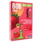 Front of Bob Snail Healthy Dried Fruit Snacks Natural Fruit Snack Fruit Leather Fruit Stripes Apple Strawberry