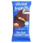 Front of Free2b Dark Chocolate Sea Salt Caramel Cups - Caramel Chocolate Cups - Dark Chocolate Cups - Dairy Free Chocolate - Nut Free Chocolate