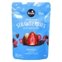 Front of Frux Freeze Dried Strawberries Covered in Milk Chocolate - Creamy Chocolate Berries - Sweet Dessert Snacks - Snackable Chocolate Fruit