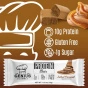 Genius Gourmet Keto Protein Bar Salted Caramel - Keto Snack Bars - Low Carb Protein Bars - Best Keto Bars