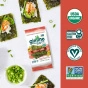 GimMe Organic Roasted Seaweed Snack Value Pack Chili Lime - Gluten Free Seaweed - Organic Seaweed Snacks - Seaweed Snacks