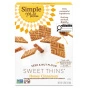 Front of Simple Mills Grain Free Sweet Thins Honey Cinnamon - Sweet Healthy Snack - Gluten Free Crackers - Grain Free Crackers - Honey Crackers