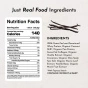 Just Ingredients Protein Powder Stick Vanilla Bean NFt Ingredients