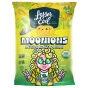 Front of Lesser Evil Moonions Crunchy Organic Corn Rings Intergalactic Onion Ring Chips