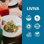 Liviva Low Carb + High Protein Pasta Spaghetti Back of package Lifestyle 2