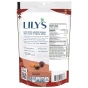 Back of Lily's Dark Chocolate Covered Caramels - No Sugar Added Chocolate - Gluten Free Chocolate - Fair Trade Chocolate