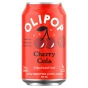 Front of OLIPOP Prebiotic Soda Sparkling Tonic Cherry Cola - Olipop Soda Canada - Olipop Sparkling Tonic - Olipop Soda - Prebiotic Soda