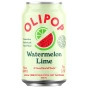 Front of OLIPOP Prebiotic Soda Watermelon Lime - Healthy Soda Alternatives - Healthy Soft Drinks - Healthy Carbonated Drinks