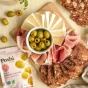 Lifestyle 2 of Poshi Premium Green Pitted Olives with Chili & Oregano - Olives For Charcuterie Boards - Pitted Green Olives - Low Calorie Olives