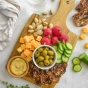 Lifestyle 2 of Poshi Pitted Green Olive Snacks Manzanilla Olives - Olive Snack Pack - Manzanilla Olives - Olives For Charcuterie Boards