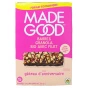 French Front of MadeGood Allergen-Free Chocolate Drizzled Granola Bars Birthday Cake - Made Good Bars - Made Good Granola Bars - Birthday Granola