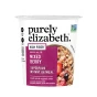 Front of Purely Elizabeth Gluten-Free Instant Superfood Oatmeal Cup Mixed Berry with Prebiotic Fiber - Purely Elizabeth Mixed Berry Oats - Prebiotic Oatmeal On The Go - Gluten Free Fruit Oatmeal Cup