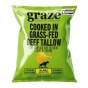 Graze Potato Chips Kettle Cooked in Grass-Fed Beef Tallow Dill Pickle Front of package