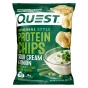 Front of Quest Protein Tortilla Chips Sour Cream & Onion - High Protein Chip - Low Sugar Tortilla Chip - Gluten Free Tortilla Chip