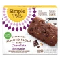 Front of Simple Mills Gluten-Free Soft-Baked Almond Flour Bars Chocolate Brownies, 5 Bars