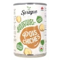 Back of Sprague Organic Chickpeas Canned Chickpeas Pressure Cooked Chickpeas
