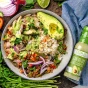 Lifestyle 1 of Primal Kitchen Cilantro Lime Dressing & Marinade - keto salad dressing - taco salad dressing - healthy salad dressing