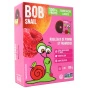 Front of Bob Snail Healthy Fruit Snack Natural Dried Fruit Roll Ups Fruit Leather Apple Raspberry - Fruit Snacks For Kids - Fruit Strips